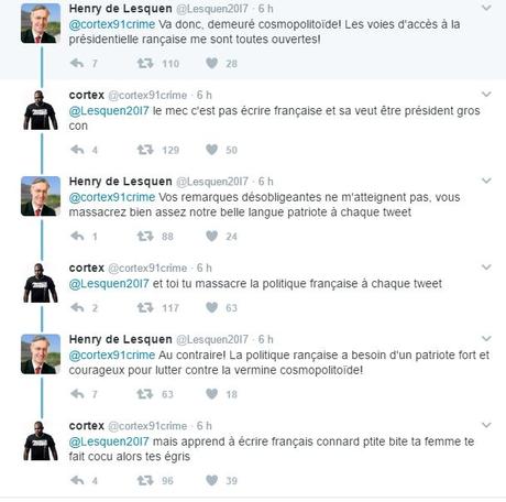 Cortex provoque Lesquen