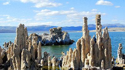 Photograph of Mono Lake, California, where tests for amino acids were performing using new method