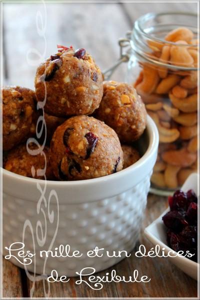 ~Boules d'énergie aux canneberges~