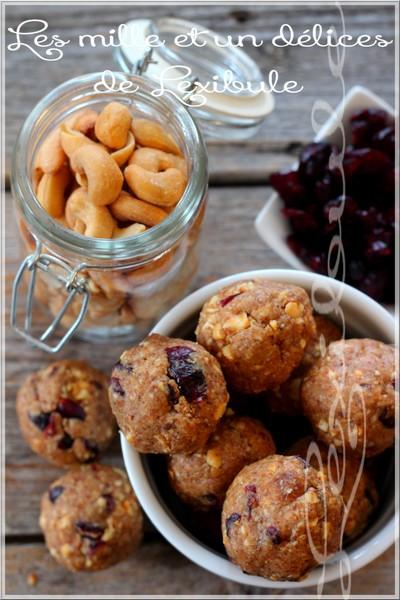 ~Boules d'énergie aux canneberges~