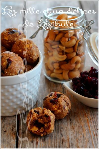 ~Boules d'énergie aux canneberges~