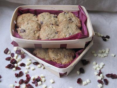 Cookies aux canneberges & au chocolat blanc Cookies aux canneberges & au chocolat blanc