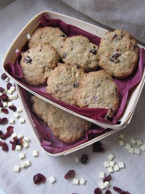 Cookies aux canneberges & au chocolat blanc Cookies aux canneberges & au chocolat blanc