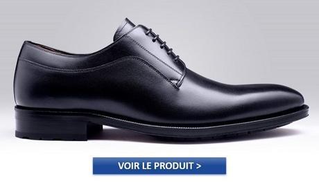 Chaussures Derby noires pour homme