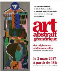 Galerie Le Minotaure et Galerie Alain Le Gaillard et la Galerie J.F Cazeau 3 Mars au 2 Avril 2017