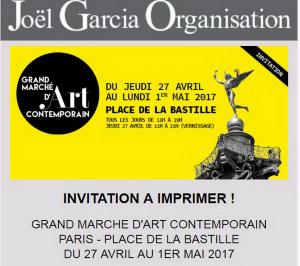 Grand Marché d’Art Contemporain Bastille  – 27 Avril au 1er Mai 2017