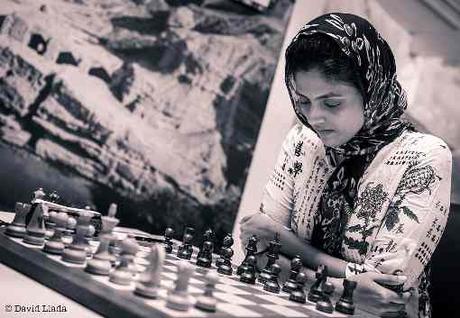 L'Indienne Harika Dronavalli (2539), une des favorits de la compétition d'échecs - Photo © David Llada