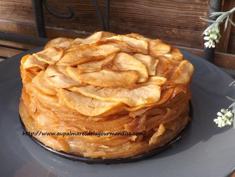 Gateau confit aux pommes,sans farine,sans oeufs, sans gras,ni produits laitiers IG bas trés allégé