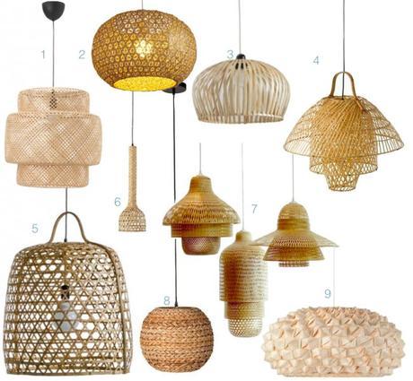 ou trouver une suspension lampe bambou decorative pas chere