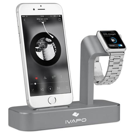 iVAPO : station de charge 2 en 1 pour iPhone & Apple Watch