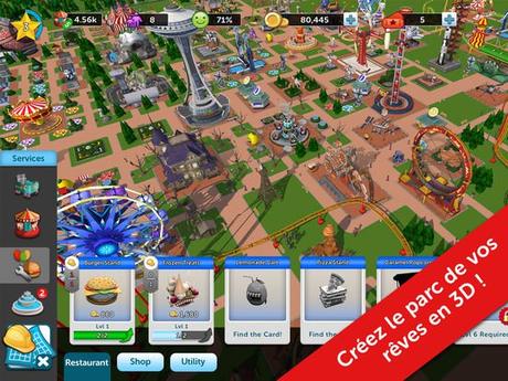 RollerCoaster Tycoon Touch : une version gratuite & simplifiée du jeu