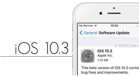 iOS 10.3 bêta 4 disponible pour les développeurs & testeurs