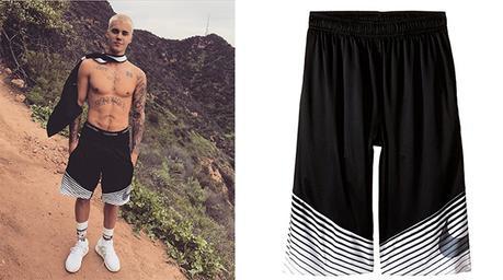 SPORT : Justin Bieber in Nike basketball shorts