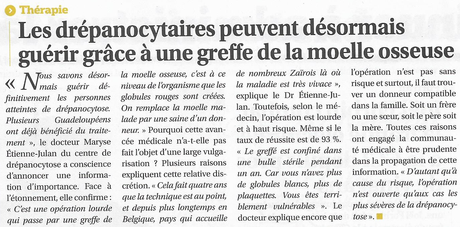 Drépanocytose : succès d’une thérapie génique chez le premier patient traité