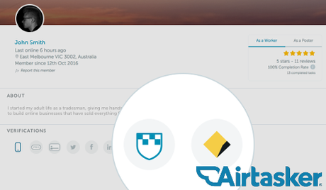 Airtasker badges