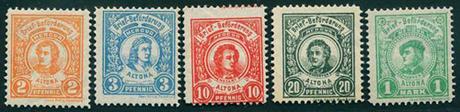 Philatélie wagnérienne: un timbre de la poste locale d'Altona en 1889