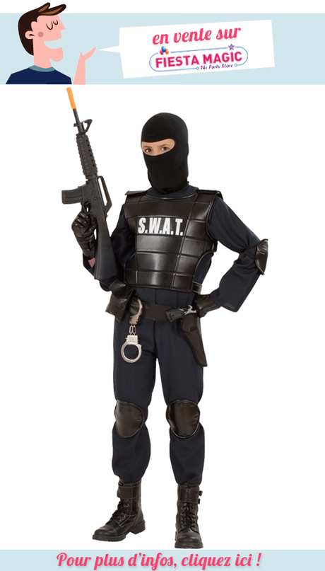 Deguisement SWAT enfant 8/10 ans