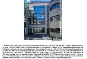 Atelier Barillet de Mallet-Stevens -Square de Vergennes « Traversées » 15/31 Mars 2017