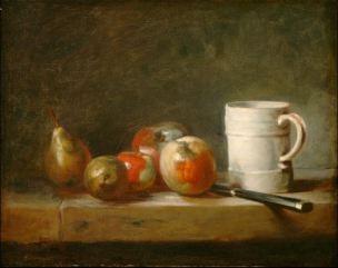 Chardin 1764 La faience blanche Still Life with a White Mug National Gallery of Arts Washington