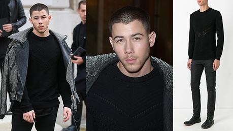 PARIS FASHION WEEK : Nick Jonas in Balmain