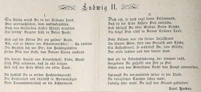 Ludwig II., ein Gedicht von Karl Hecker / Louis II, un poème élégiaque de Karl Hecker [DE/FR]