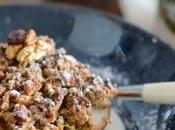 Poire façon crumble québécois yaourt brebis