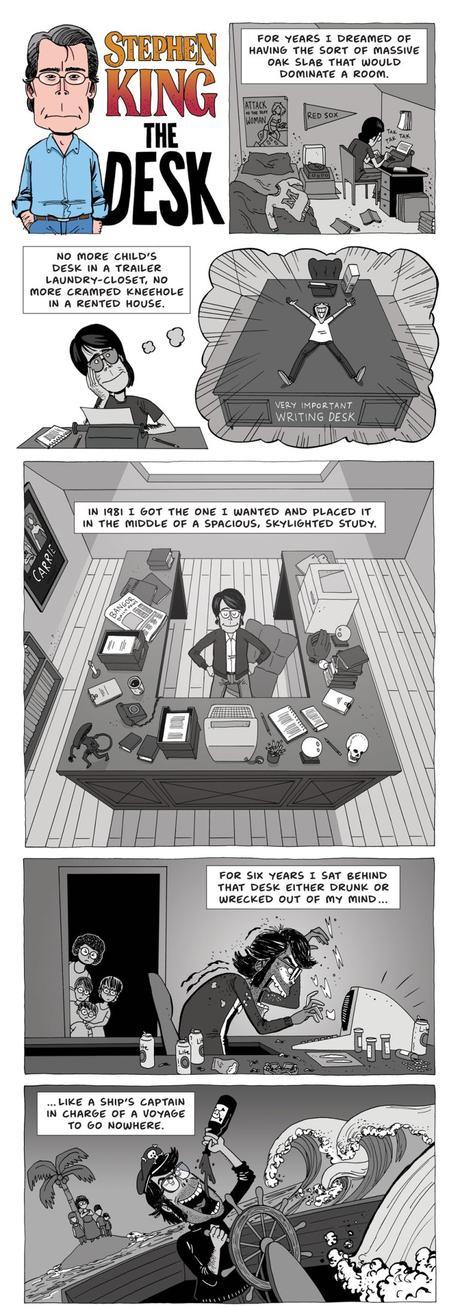 Dans le bureau de Stephen King… en BD!