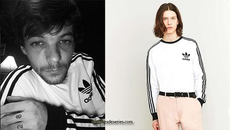 STYLE : Louis Tomlinson wearing an Adidas sweatshirt