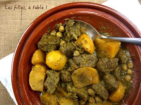 Tajine de boeuf aux navets boule d’or et pois chiches Tajine de boeuf aux navets boule d’or et pois chiches