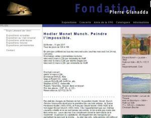 Fondation Pierre GIANADDA  exposition HODLER MONET MUNCH  3 Février au 11 Juin 2017