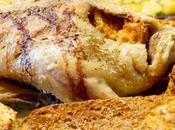 Canette rôtie échalotes pommes terre four