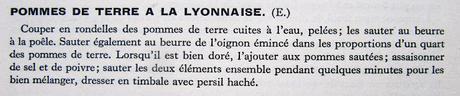 Pommes de terre à la Lyonnaise Pommes de terre à la Lyonnaise