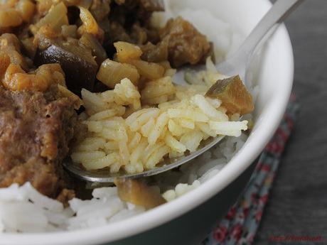 Riz à la viande hachée