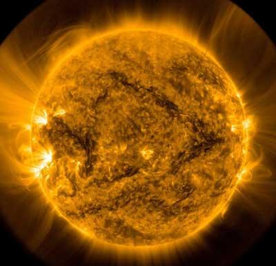 Image of the Sun taken by the Solar Dynamics Observatory