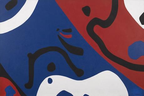George Vranesh (1926-2014) Into the Wave, 1971 Acrylic on canvas, 44 x 66 1/4 inches