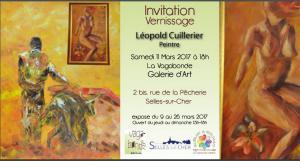 Galerie VAGABONDE de Selles sur cher 41 130 – Exposition Léopold Cuillerier – 9/26 Mars 2017 Galerie VAGABONDE de Selles sur cher 41 130 – Exposition Léopold Cuillerier – 9/26 Mars 2017