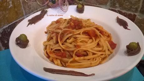 Linguine alla puttanesca Linguine alla puttanesca