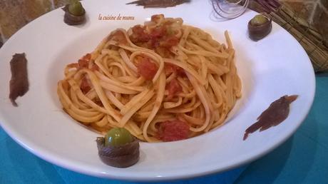 Linguine alla puttanesca Linguine alla puttanesca