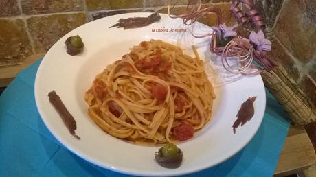 Linguine alla puttanesca Linguine alla puttanesca