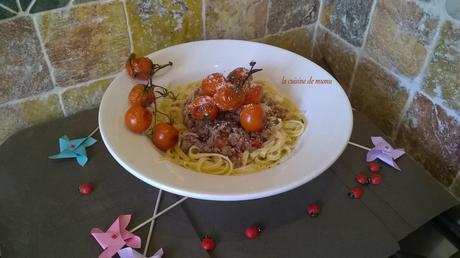 Linguine alla bolognese