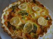 Quiche poireaux crevettes