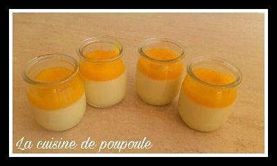 Panna cotta au chocolat blanc, mangue au thermomix ou sans 