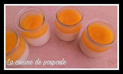 Panna cotta au chocolat blanc, mangue au thermomix ou sans 