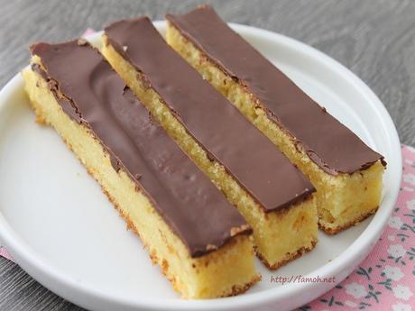 Gâteau clémentine et chocolat façon stick