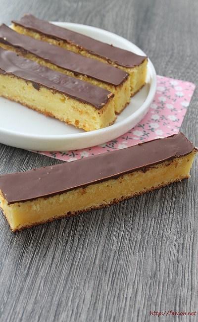 Gâteau clémentine et chocolat façon stick