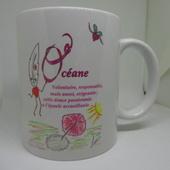 Rosetta Mug Prénom dessin original Lily la Plume : Vaisselle, verres par lily-la-plume