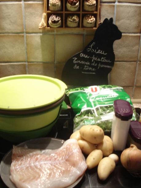 LIEU AU PISTOU ET ECRASE DE POMMES DE TERRE