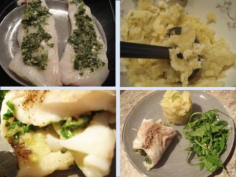 LIEU AU PISTOU ET ECRASE DE POMMES DE TERRE