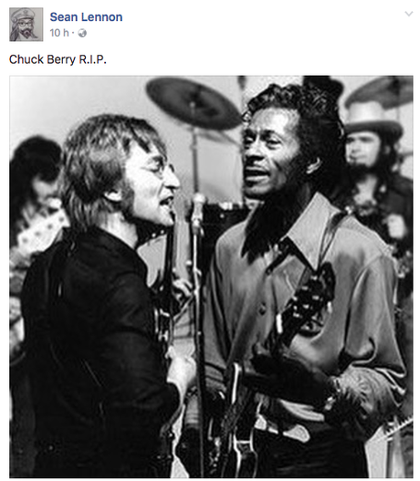 Chuck Berry : quelques hommages de la sphère Beatles