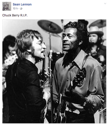 Chuck Berry : quelques hommages de la sphère Beatles Chuck Berry : quelques hommages de la sphère Beatles